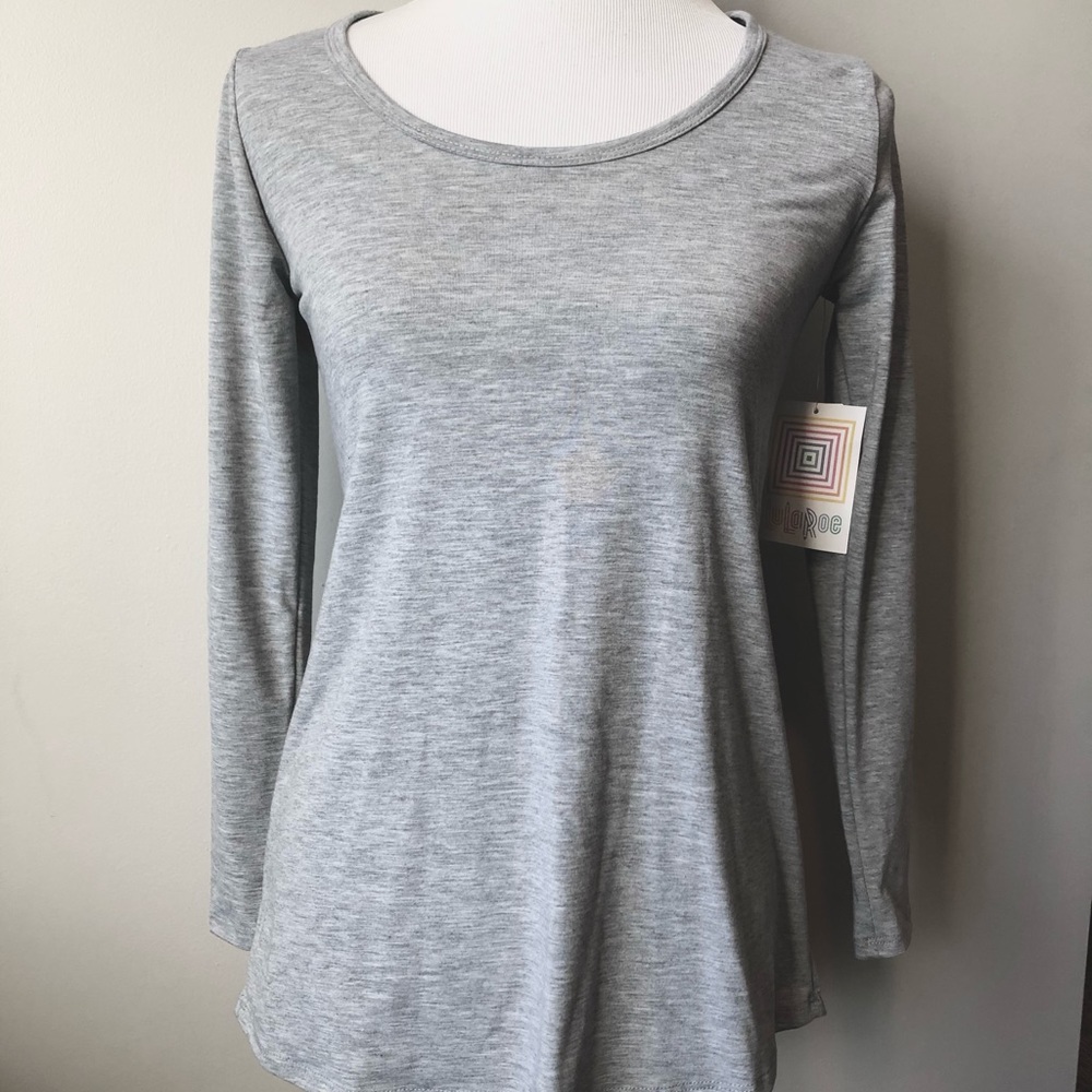 New:Lularoe Long Sleeve Gray top